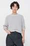 COTTON LINEN RAMIE PIQUE KNITWEAR マーガレット・ハウエル/MARGARET HOWELL グレー
