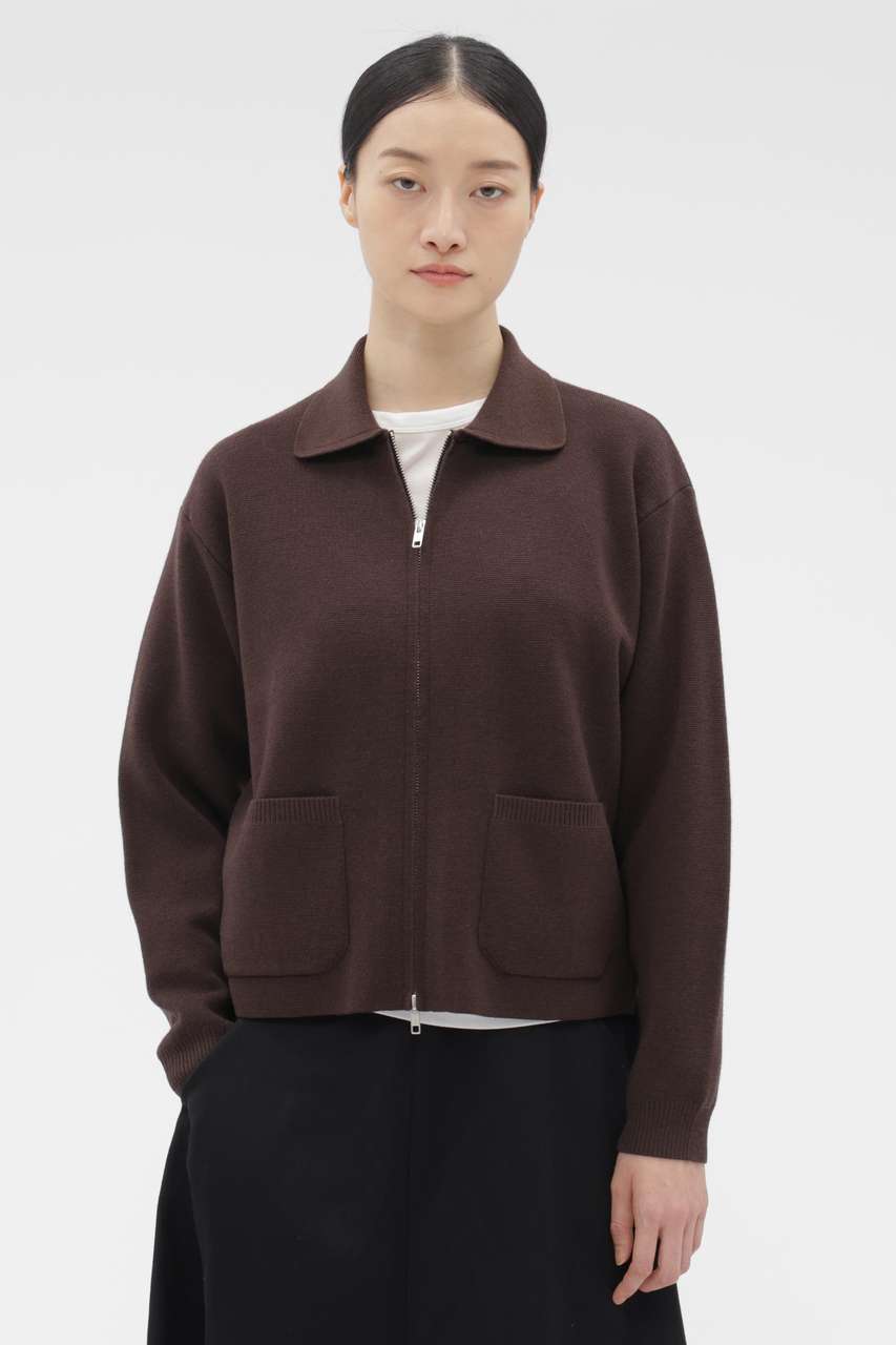 マーガレット・ハウエル/MARGARET HOWELLのFINE WOOL MILANO RIB KNITWEAR(ブラウン/5786164203)