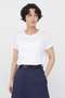 【予約販売】PLAIN COTTON JERSEY TOP マーガレット・ハウエル/MARGARET HOWELL ホワイト