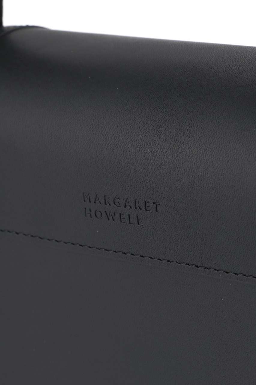 MARGARET HOWELL ハンドバッグ マーガレットハウエル ブラック 革 SMOOTH LEATHER | MARGARET HOWELL（マーガレット・ハウエル