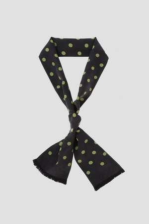 マーガレット・ハウエル/MARGARET HOWELLのSILK TWILL POLKA DOT TIE SCARF(140100/140103)