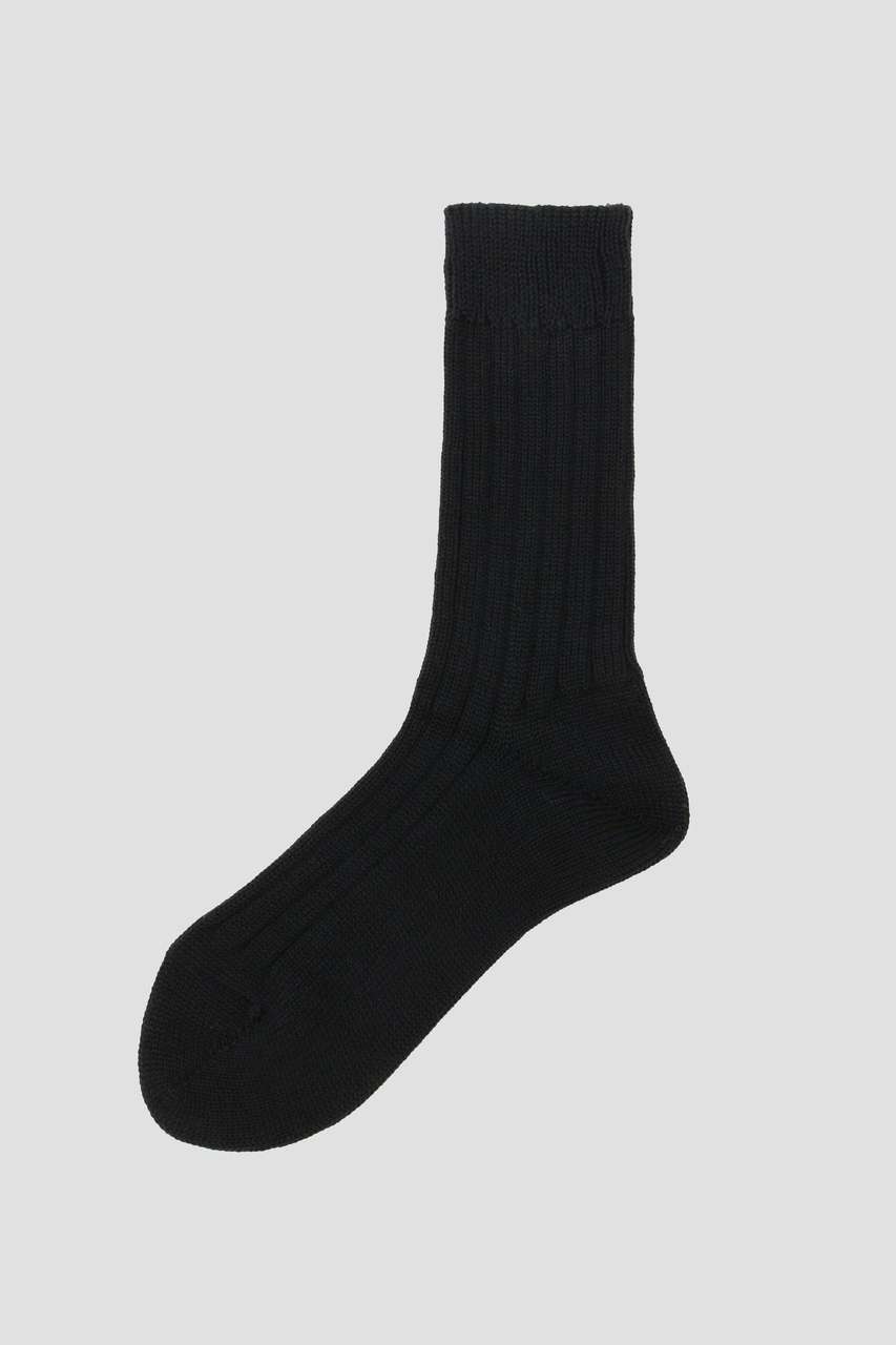 マーガレット・ハウエル/MARGARET HOWELLのCHUNKY COTTON SOCKS(ブラック/5786179201)