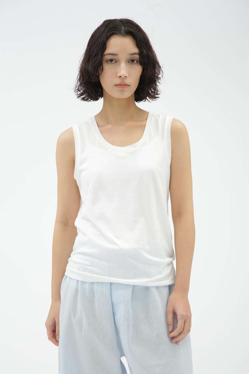 マーガレット・ハウエル/MARGARET HOWELLのSUPERFINE COTTON JERSEY(ホワイト/5895167003)