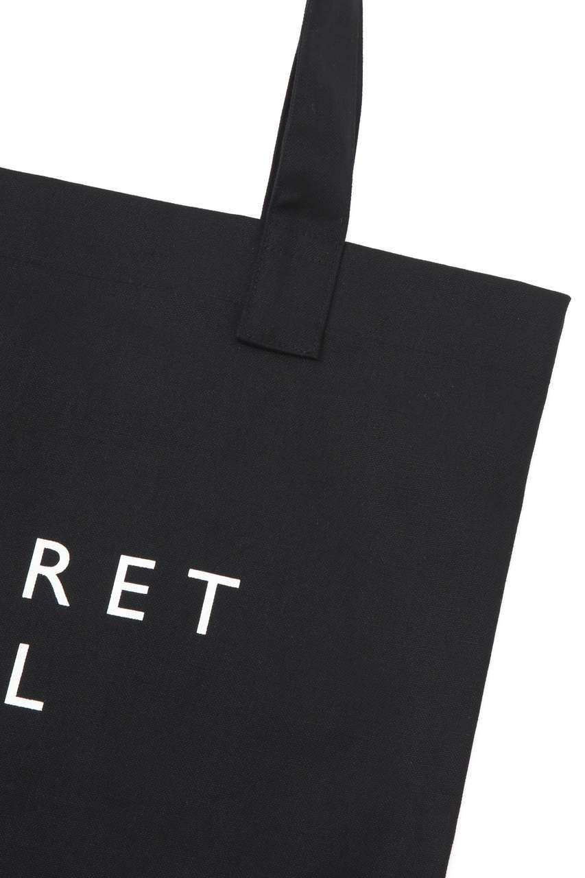 MARGARET HOWELL(マーガレット・ハウエル)｜COTTON LOGO BAG/ブラック