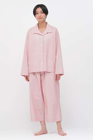 マーガレット・ハウエル/MARGARET HOWELLのHAIRLINE STRIPE COTTON TROUSERS(110600/110601)