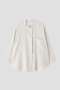 BRUSHED LINEN TWILL SHIRT マーガレット・ハウエル/MARGARET HOWELL