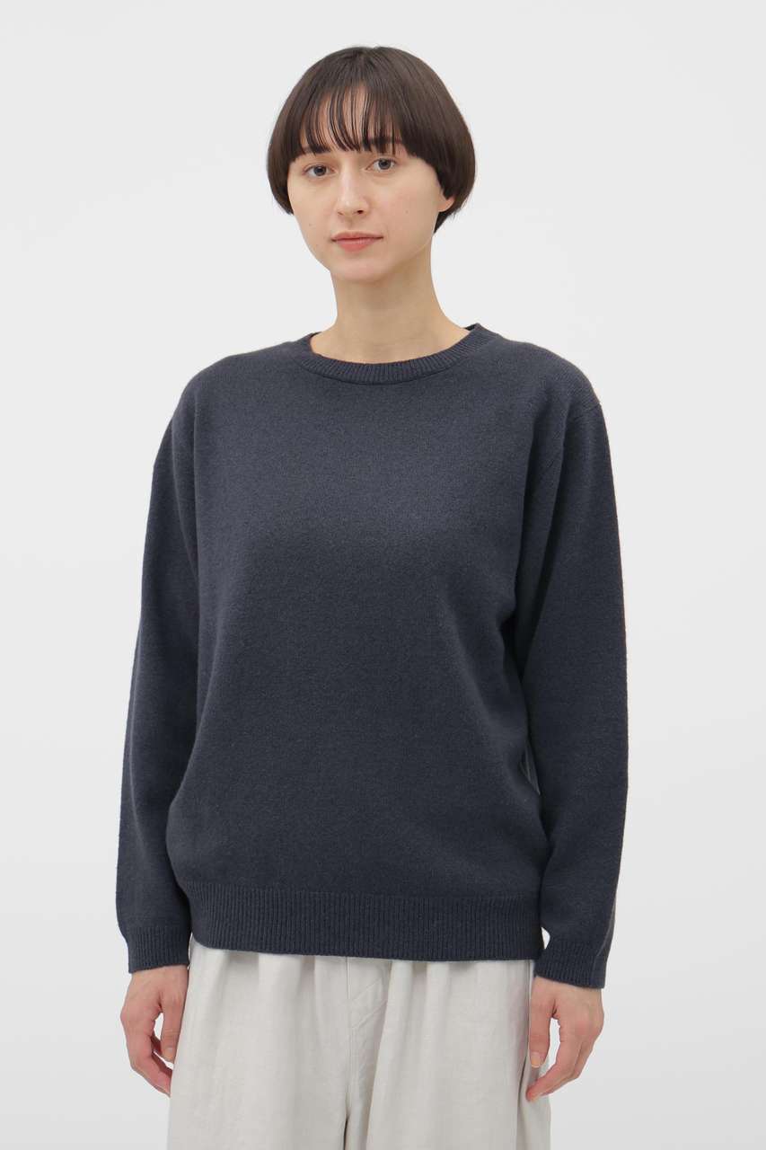 マーガレット・ハウエル/MARGARET HOWELLのWOOL COTTON KNITWEAR(グレー/5896163201)
