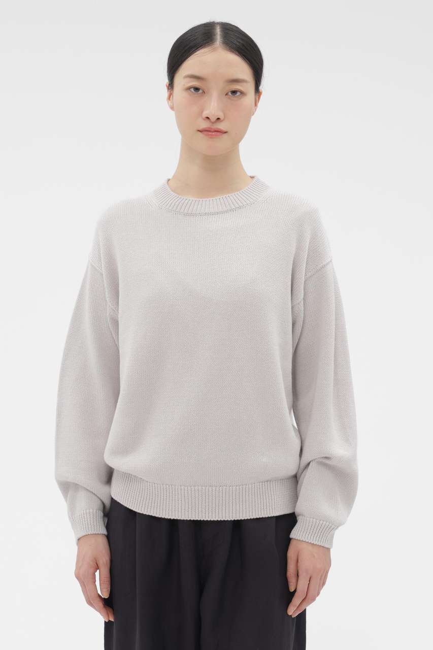 マーガレット・ハウエル/MARGARET HOWELLのHIGH TWIST COTTON LINEN KNITWEAR(グレー/5896163203)