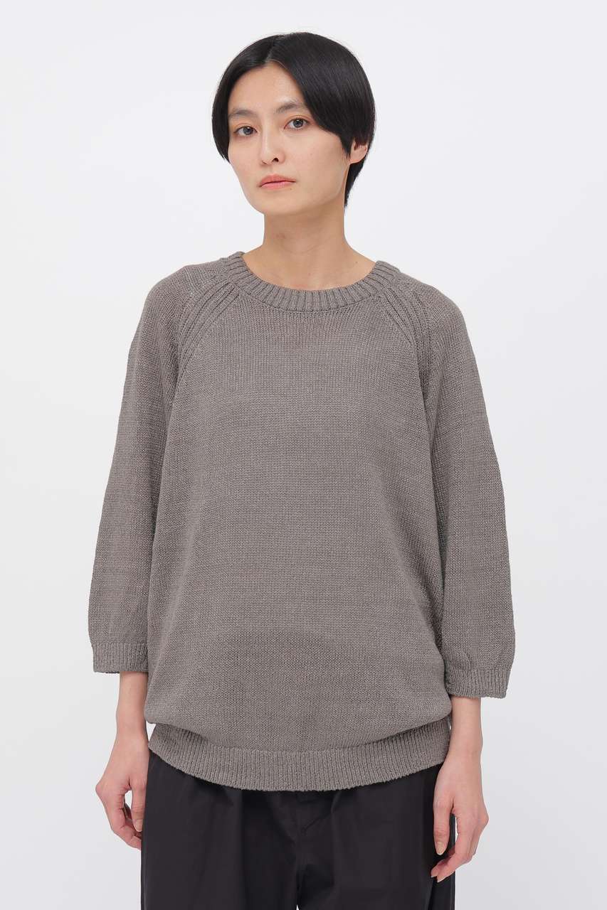 マーガレット・ハウエル/MARGARET HOWELLのBRAIDED LINEN KNITWEAR(グレー/5896163204)
