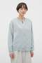 WOOL COTTON KNITWEAR マーガレット・ハウエル/MARGARET HOWELL ブルー
