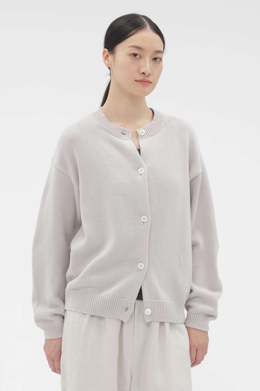 マーガレット・ハウエル/MARGARET HOWELLのHIGH TWIST COTTON LINEN KNITWEAR(グレー/5896164203)