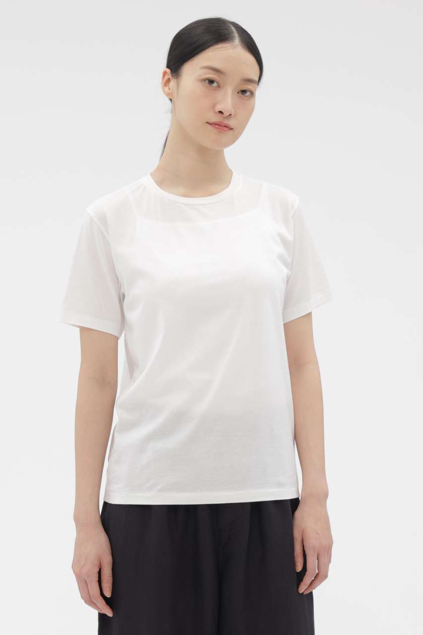 マーガレット・ハウエル/MARGARET HOWELLのSUPERFINE COTTON JERSEY TOP(ホワイト/5896168201)