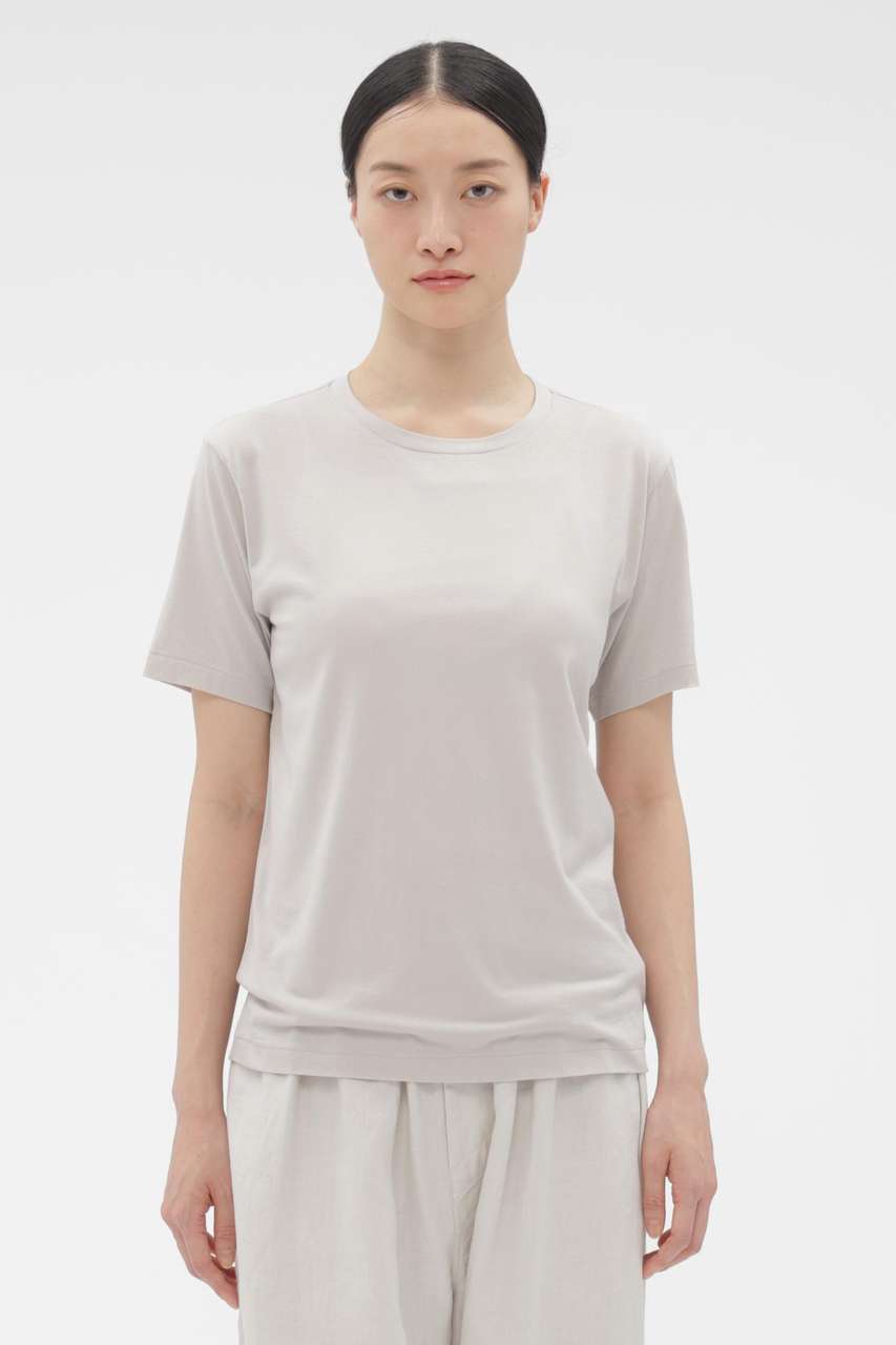 マーガレット・ハウエル/MARGARET HOWELLのSUPERFINE COTTON JERSEY TOP(グレー/5896168202)