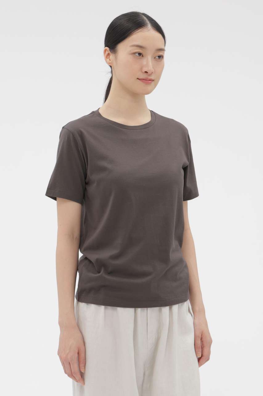 マーガレット・ハウエル/MARGARET HOWELLのSUPERFINE COTTON JERSEY TOP(カーキ/5896168202)