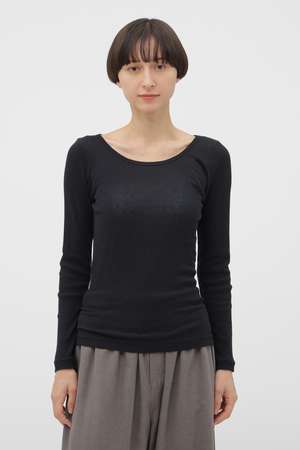 マーガレット・ハウエル/MARGARET HOWELLのCOTTON SILK RIB TOP(110100/110103)