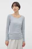 COTTON SILK RIB TOP