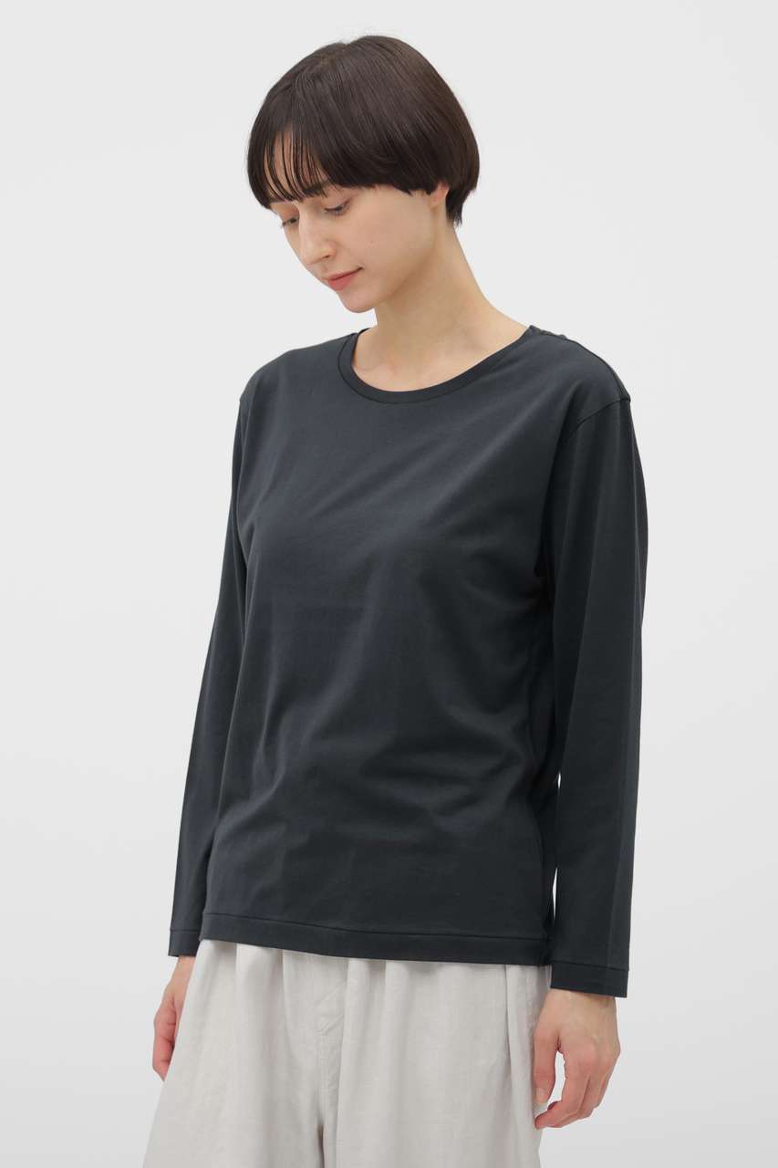 マーガレット・ハウエル/MARGARET HOWELLのSUPERFINE COTTON JERSEY TOP(グレー/5896169203)