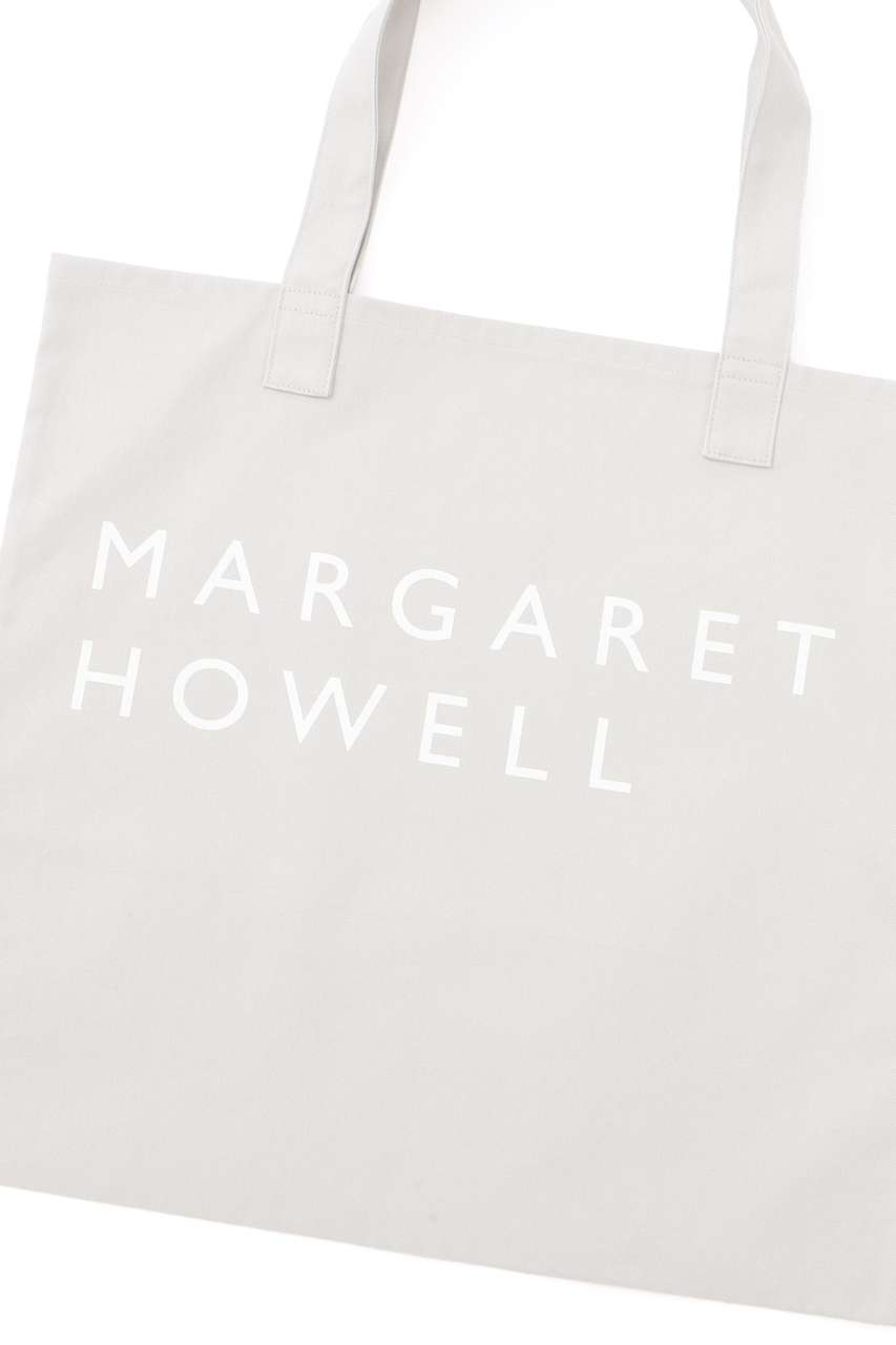MARGARET HOWELL(マーガレット・ハウエル)｜COTTON LOGO BAG/ベージュ