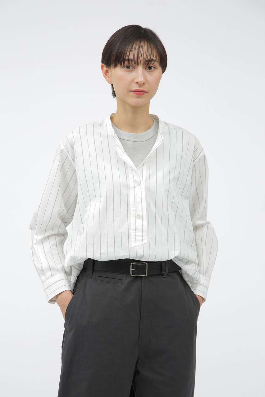 マーガレット・ハウエル/MARGARET HOWELLのGRAPHIC COTTON STRIPE(ホワイト/5955153509)