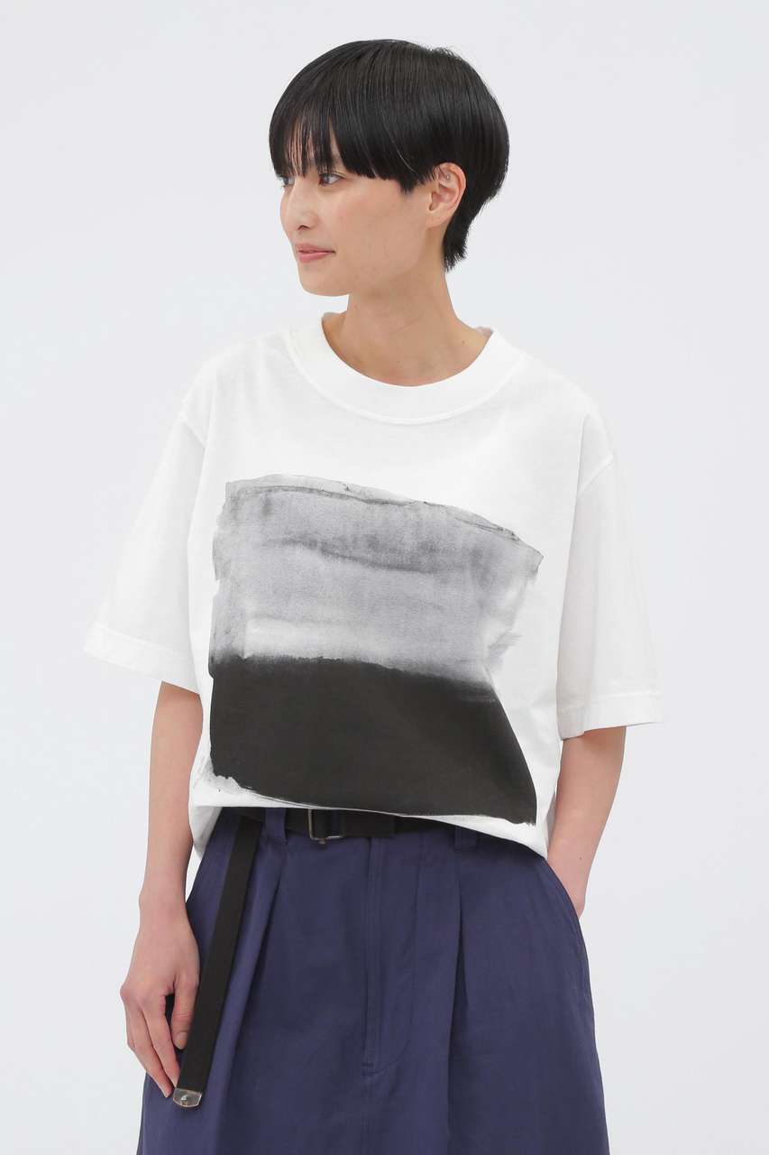 マーガレット・ハウエル/MARGARET HOWELLのLIGHT COTTON JERSEY TOP(ホワイト/5955168550)