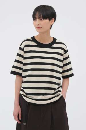 マーガレット・ハウエル/MARGARET HOWELLのCOTTON LINEN STRIPE JERSEY (オンラインショップ限定)(110100/110102)