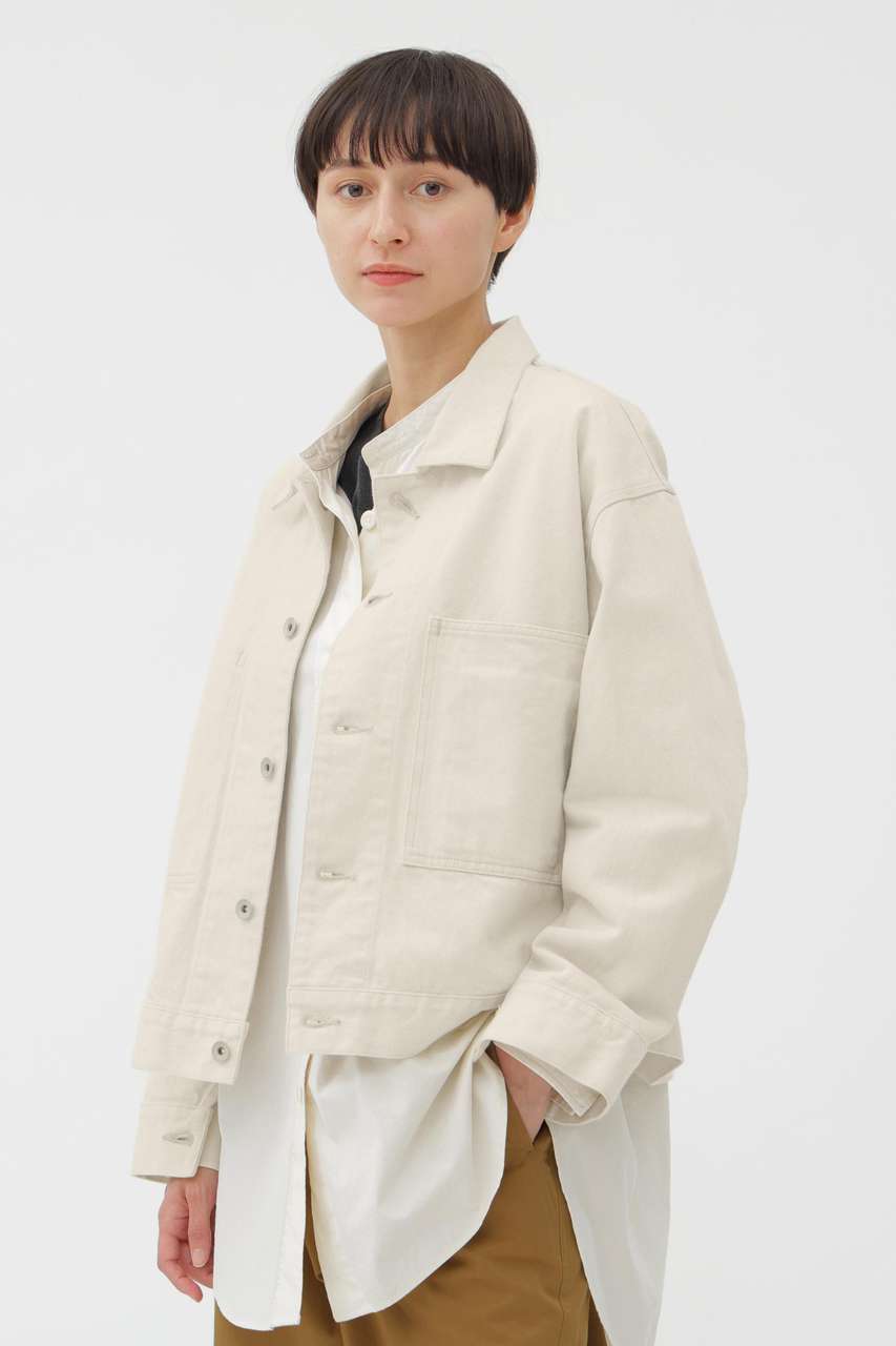 マーガレット・ハウエル/MARGARET HOWELLのCANTON NATURAL DENIM BLOUSON(ベージュ/5955225201)