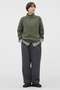 WOOL COTTON DRILL TROUSERS マーガレット・ハウエル/MARGARET HOWELL グレー