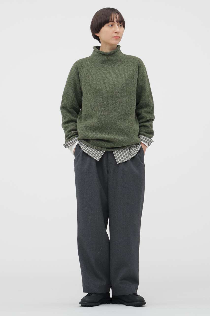 マーガレット・ハウエル/MARGARET HOWELLのWOOL COTTON DRILL TROUSERS(グレー/5955243205)