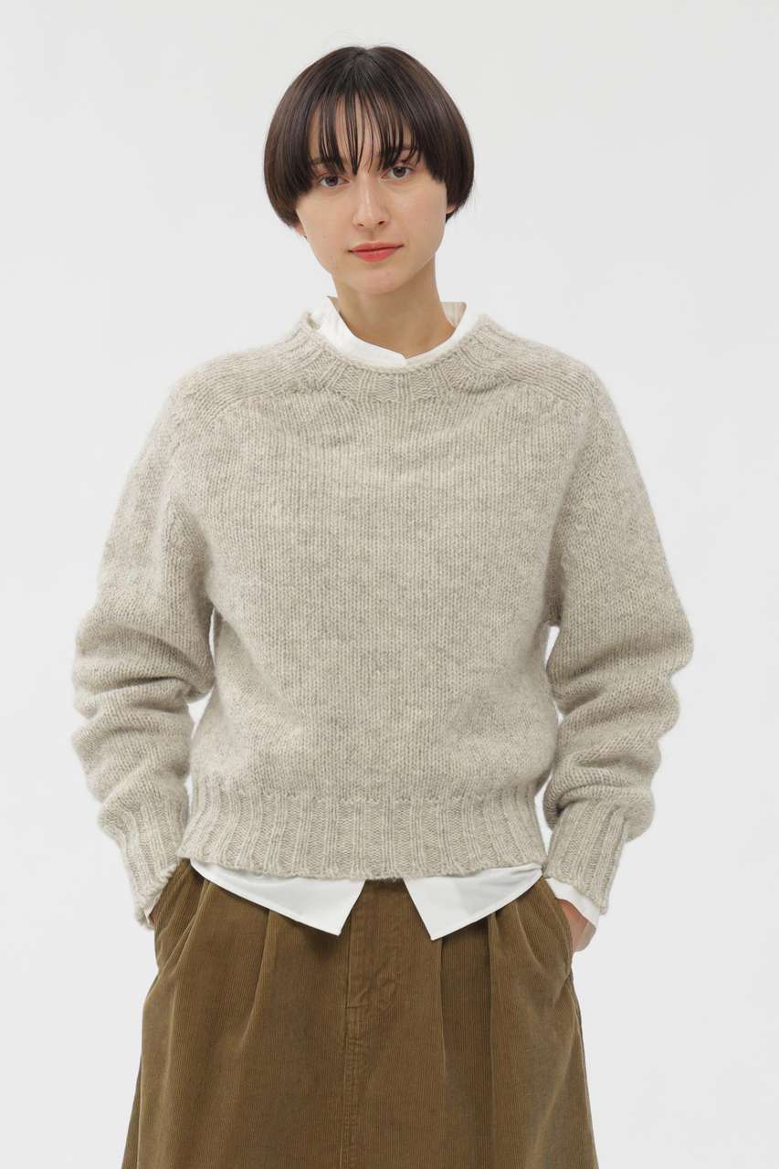 マーガレット・ハウエル/MARGARET HOWELLのRUSTIC WOOL KNITWEAR(ベージュ/5955263200)