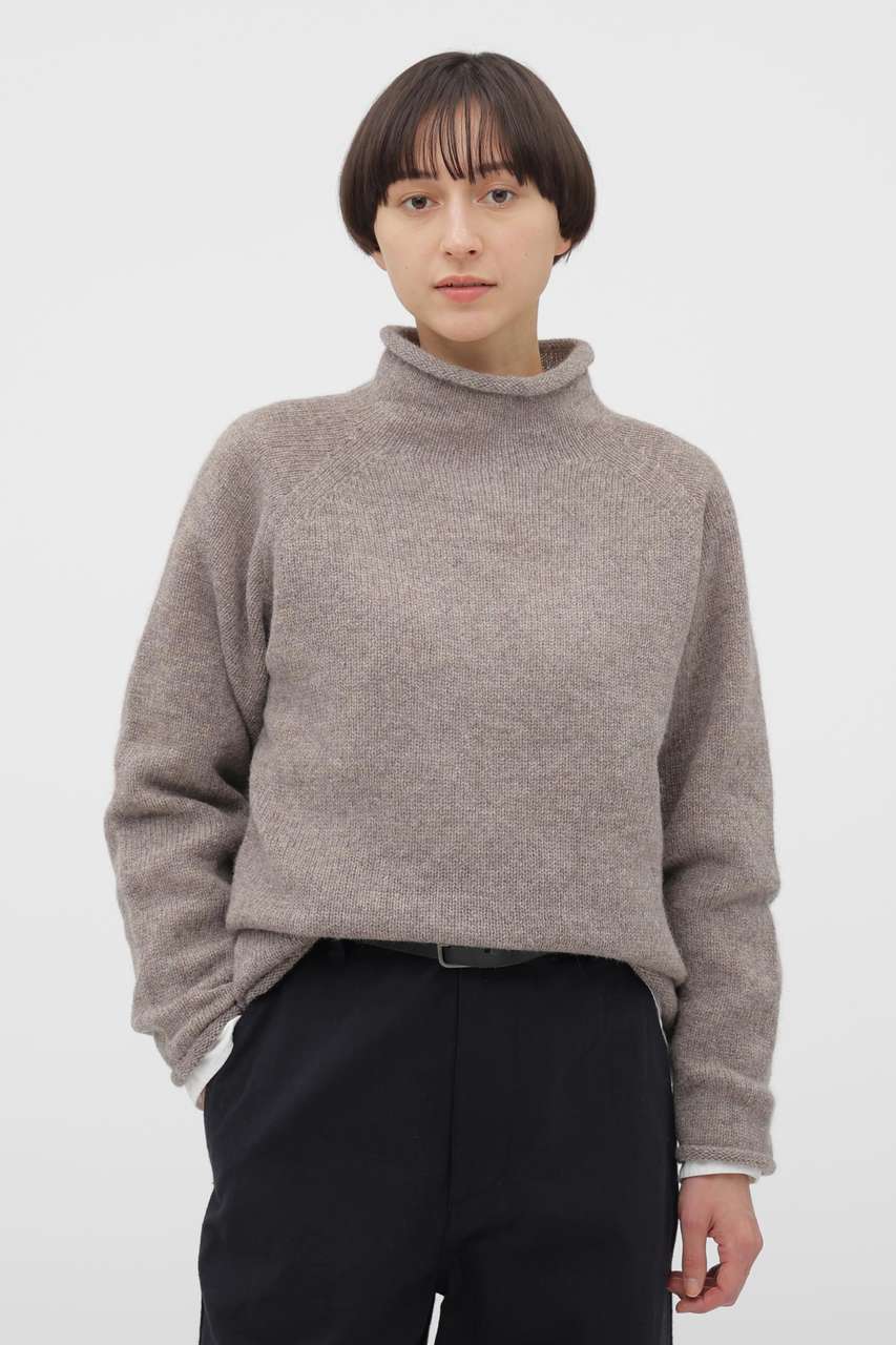 マーガレット・ハウエル/MARGARET HOWELLのDRY WOOL KNITWEAR(グレー/5955263550)