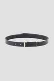 ROLLER BUCKLE  LEATHER BELT