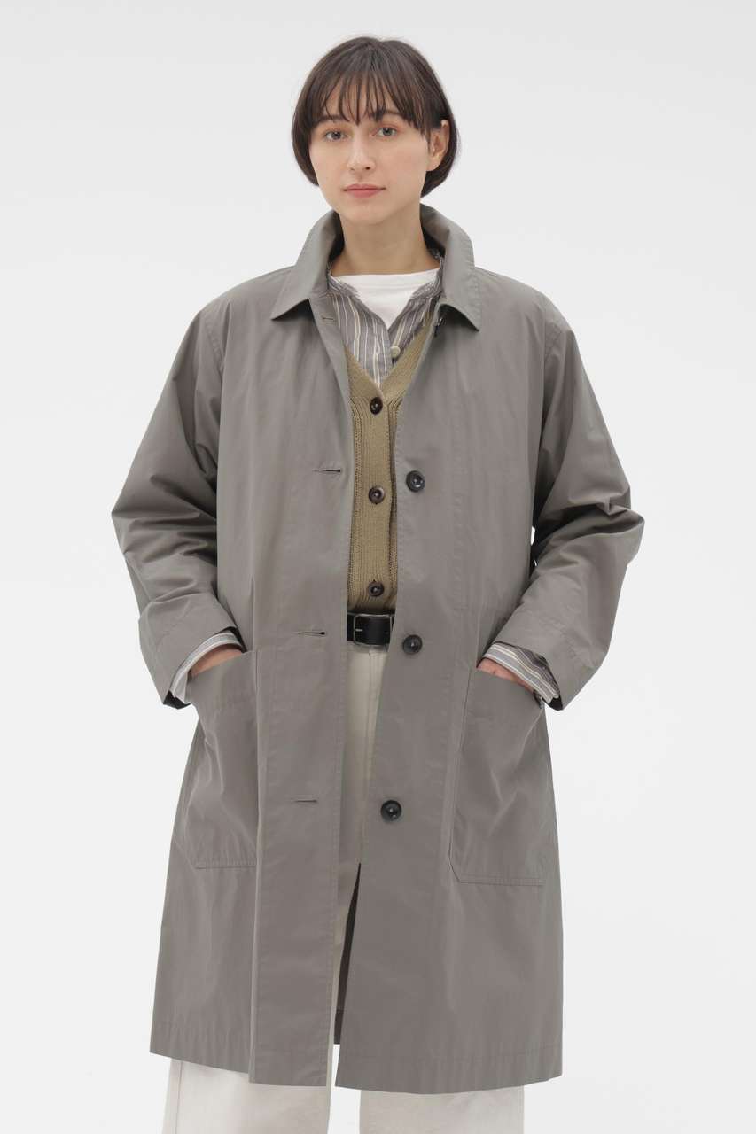 マーガレット・ハウエル/MARGARET HOWELLのPROOFED COTTON POPLIN COAT(グリーン/5956110200)