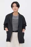 FADED WOOL LINEN TWILL JACKET