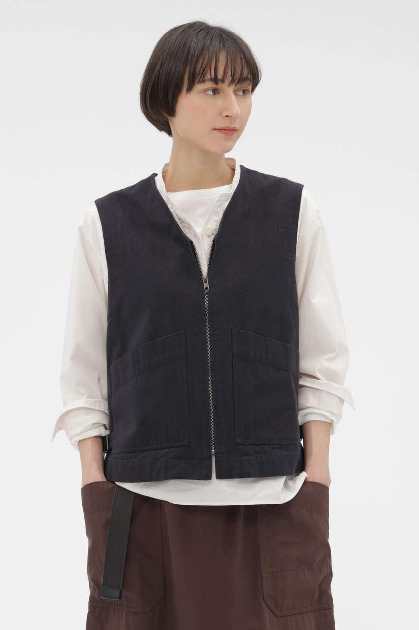 マーガレット・ハウエル/MARGARET HOWELLのFADED COTTON TWILL BLOUSON(ブルー/5956125200)