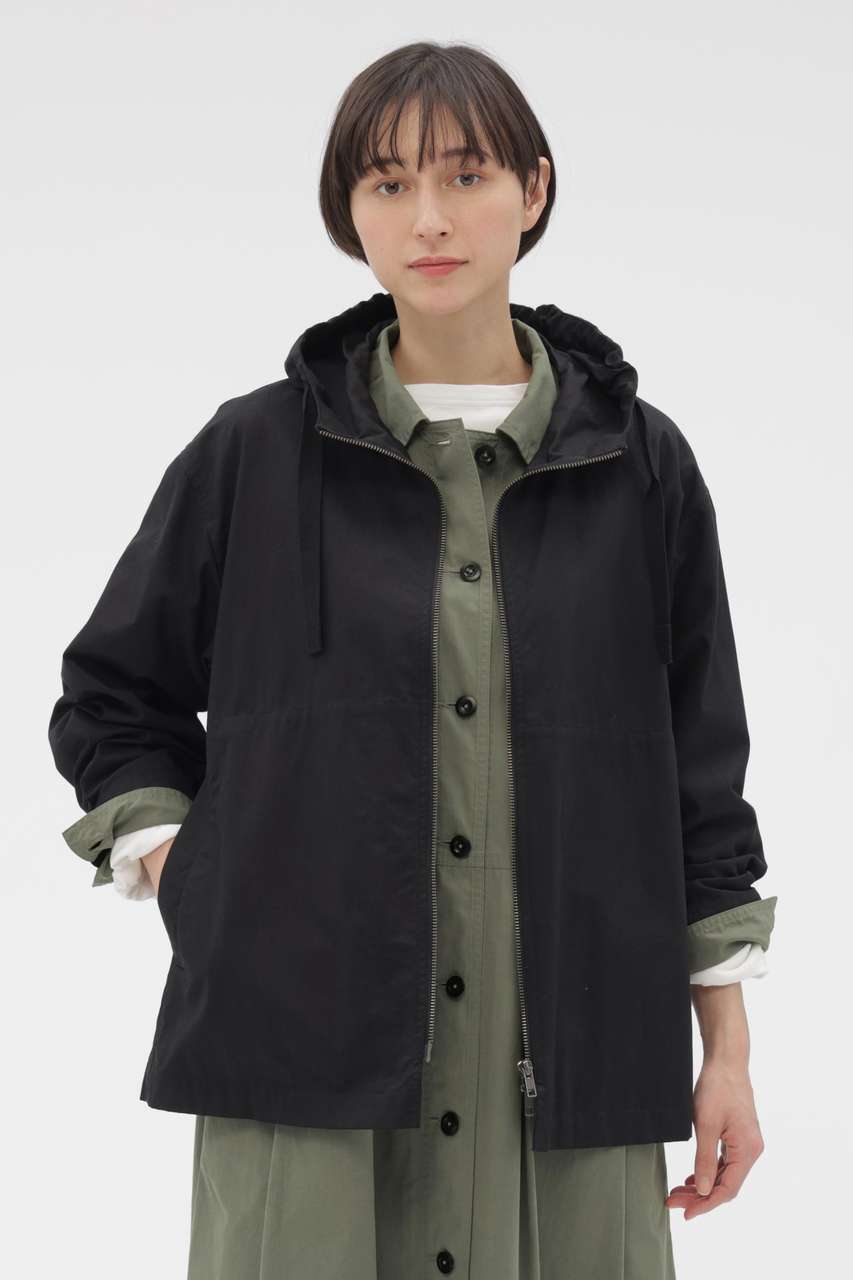 マーガレット・ハウエル/MARGARET HOWELLのWASHED SLUB COTTON TWILL BLOUSON(ブラック/5956125202)