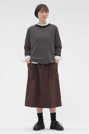 マーガレット・ハウエル/MARGARET HOWELLのCOTTON CUPRA PLAINWEAVE SKIRT(110700/110702)