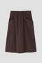 COTTON CUPRA PLAINWEAVE SKIRT マーガレット・ハウエル/MARGARET HOWELL
