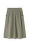 COTTON CUPRA PLAINWEAVE SKIRT マーガレット・ハウエル/MARGARET HOWELL