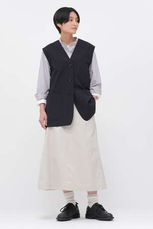 マーガレット・ハウエル/MARGARET HOWELLのWASHED CHINO COTTON SKIRT(110700/110702)
