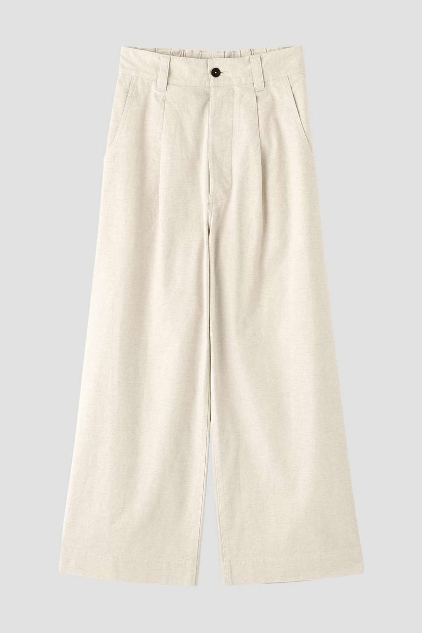 希少L マーガレットハウエル リネン52% ベージュパンツ ナチュラル系 MARGARET HOWELL(マーガレット・ハウエル)｜BELGIAN LINEN COTTON