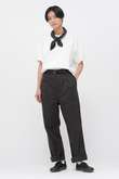 WASHED CHINO COTTON TROUSERS