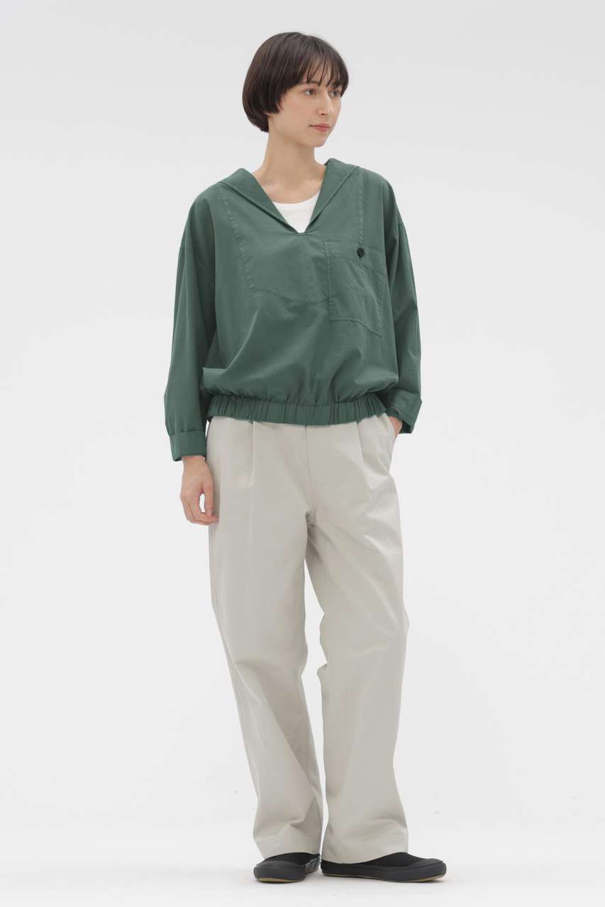 マーガレット・ハウエル/MARGARET HOWELLのWASHED CHINO COTTON TROUSERS(ホワイト/5956143200)