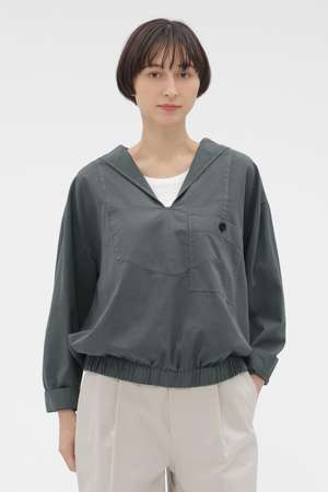 マーガレット・ハウエル/MARGARET HOWELLのGARMENT DYE COTTON SHIRTING SHIRT