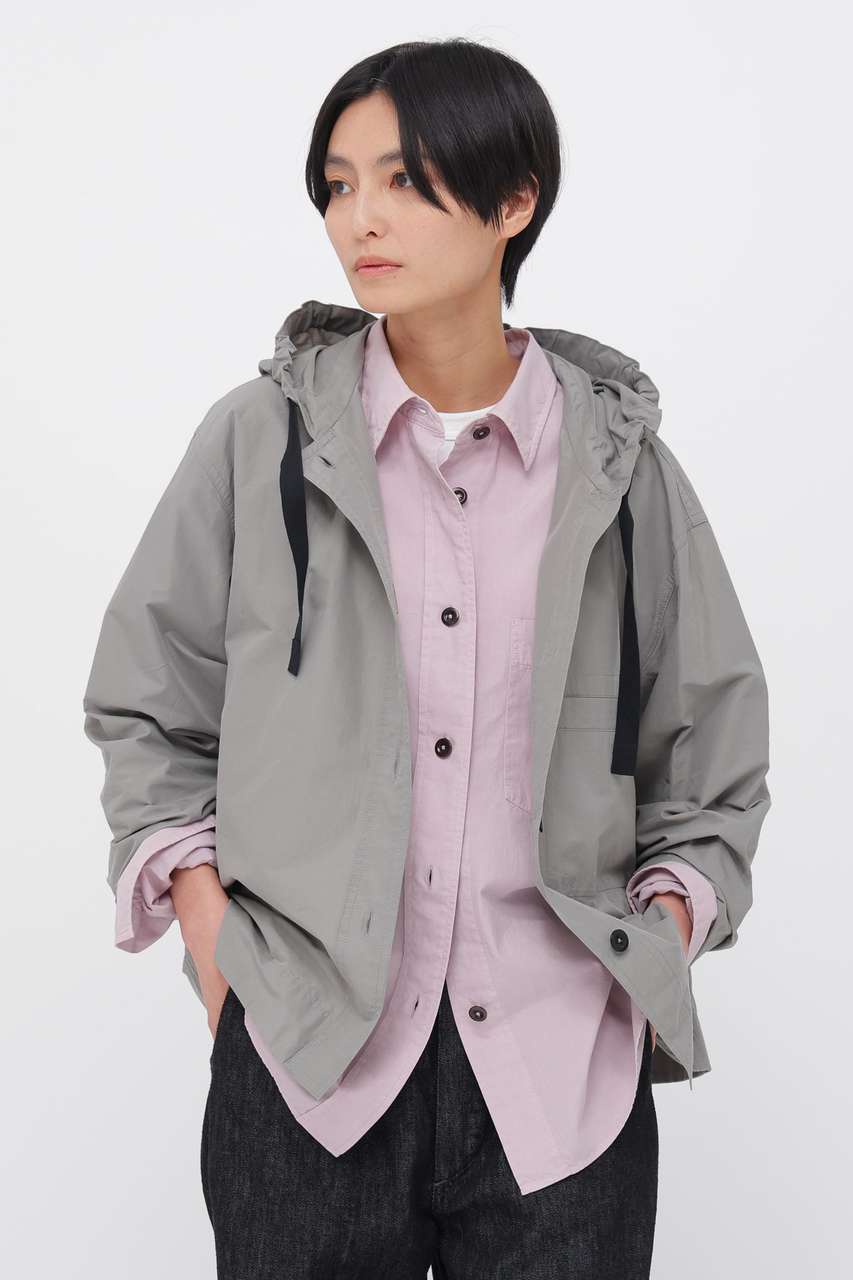 マーガレット・ハウエル/MARGARET HOWELLのPAPER COTTON NYLON SHIRT(グレー/5956153208)