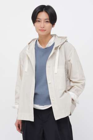 マーガレット・ハウエル/MARGARET HOWELLのPAPER COTTON NYLON SHIRT