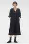 CANTON BLACK LIGHT DENIM DRESS マーガレット・ハウエル/MARGARET HOWELL ブラック