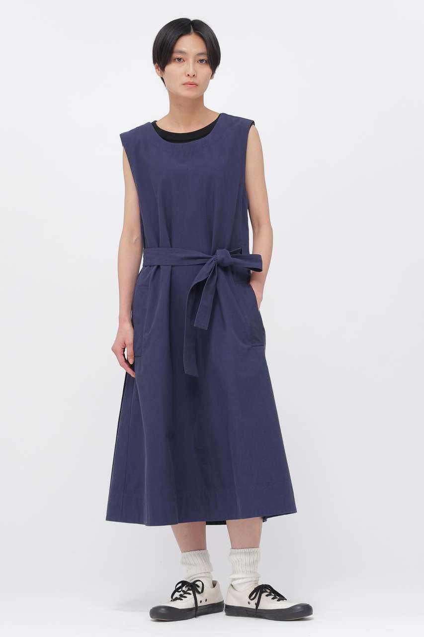 マーガレット・ハウエル/MARGARET HOWELLのCRISP COTTON CHAMBRAY DRESS(ネイビー/5956156202)