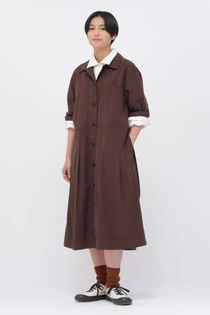 マーガレット・ハウエル/MARGARET HOWELLのCOTTON CUPRA PLAINWEAVE DRESS