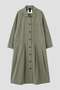 COTTON CUPRA PLAINWEAVE DRESS マーガレット・ハウエル/MARGARET HOWELL