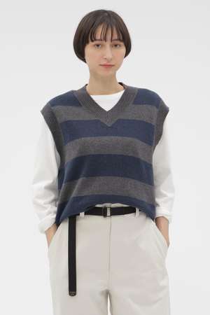マーガレット・ハウエル/MARGARET HOWELLのWOOL COTTON KNITWEAR